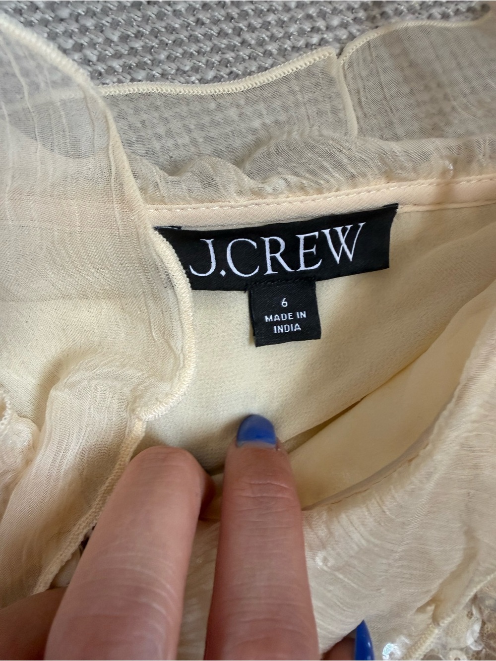 J. Crew Sequin Ruffle Tank - Picture 3 of 5